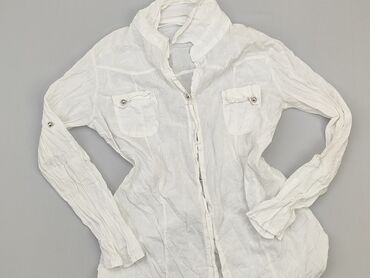 białe bluzki z długim rękawem zara: Shirt, S (EU 36), condition - Good