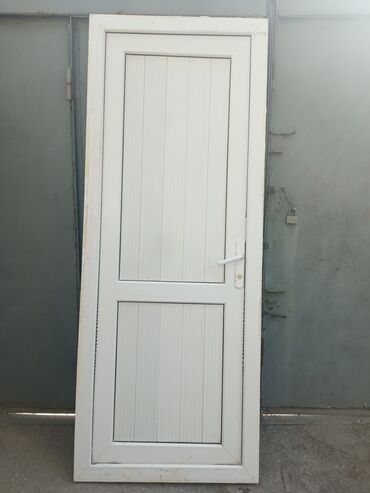 Döşəmə: Tualet üçün İşlənmiş Plastik qapı 80x205 sm Üzlük ilə, Zəmanətli, Ödənişli quraşdırma, Ünvandan götürmə