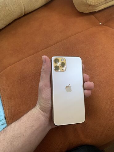 чехол айфон 11: IPhone 11 Pro, 64 ГБ, Matte Gold, Беспроводная зарядка, Face ID