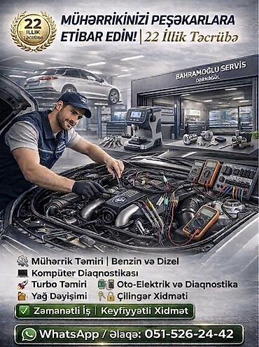 matoru vurub: Mühərrik ustası!!! Bahramoğlu Servis – 22 illik təcrübə Xidmətlər: - — 1