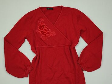 czerwona bluzki z bufiastymi rękawami: Туніка, S, стан - Хороший