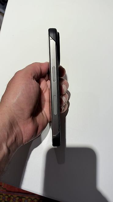 iphone x max: IPhone 15 Pro, 128 GB, Natural Titanium, Barmaq izi, Simsiz şarj, Face ID — 3
