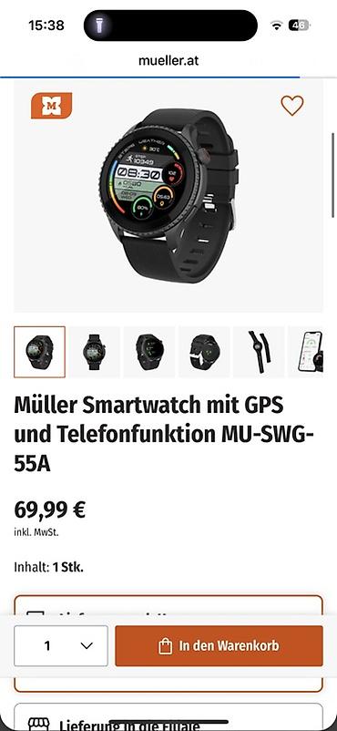 up saat: Müller Smartwatch MU-SWG-55A – GPS və telefon funksiyalı ağıllı saat — 4