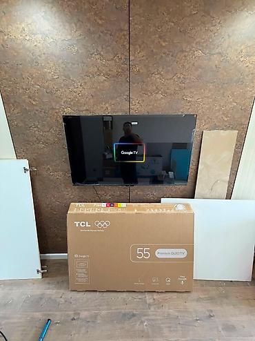 black sharp: Телевизор TCL 55" Premium QLED TV с Google TV - Диагональ: 55 дюймов — 1