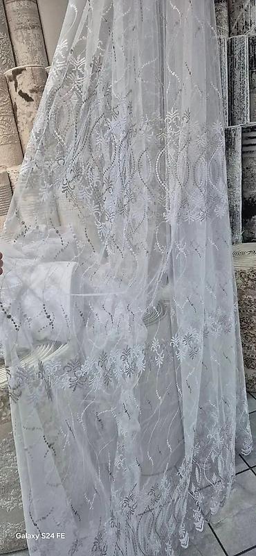 Zavese i draperije: Zavese od tila sa bogatim vezom – više dezena - Materijal: proziran — 26