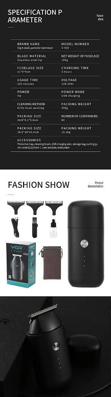 Trimmerlər və saç qırxan maşınlar: Saç qırxan maşın, Vgr, Yeni, Pulsuz çatdırılma, Ödənişli çatdırılma, Rayonlara çatdırılma — 6