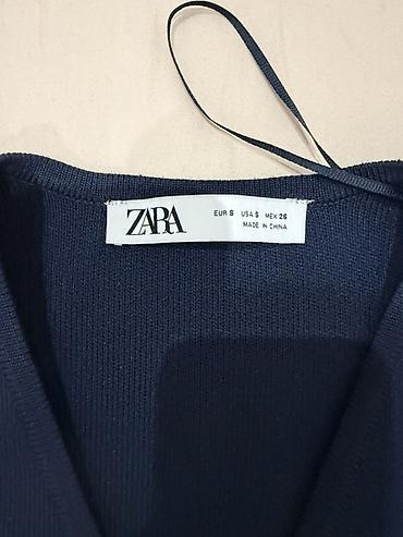 Жилеты, безрукавки: Жилет ZARA, женский - Цвет: тёмно‑синий (navy) - Фасон: приталенный — 3