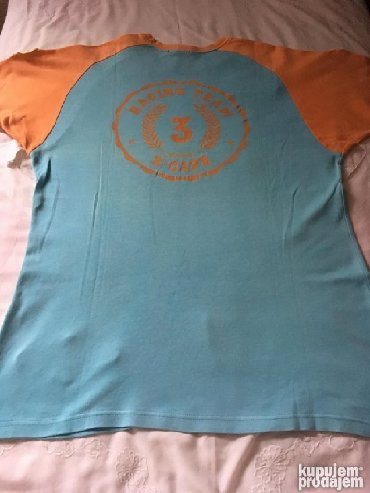 Majice: Interesantna sportska plava majca sa narandžastim rukavima, kvalitetan na lalafo.rs — 9 Majice: Interesantna sportska plava majca sa narandžastim rukavima, kvalitetan — 9