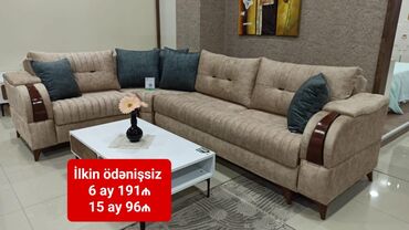Divan və masa dəstləri: Yeni, Künc divan, Qonaq otağı üçün, Açılan — 18