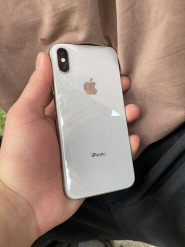 куплю айфон хр бу: IPhone X, Б/у, 64 ГБ, Белый, Чехол, 75 %