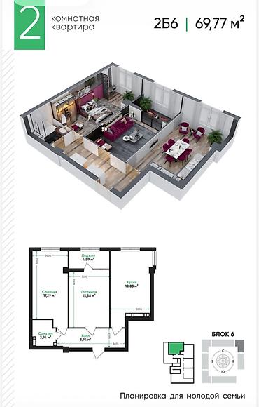 1 комната, 12 м², Технопарк Элитка, 7 этаж, ПСО (под самоотделку) at lalafo.kg 1 комната, 12 м², Технопарк Элитка, 7 этаж, ПСО (под самоотделку)