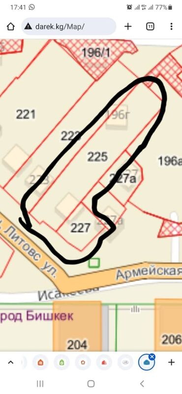 продаю участок на рассрочку: 10 соток, Курулуш, Кызыл китеп, Техпаспорт, Сатып алуу-сатуу келишими