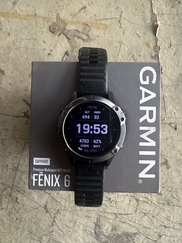 мужские спортивные часы: Gdrmin fenix 6 sapphire