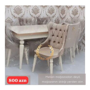 heyet ucun oturacaqlar: Qonaq otağı üçün, Yeni, 6 stul
