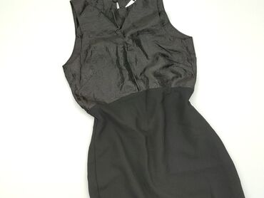 czarna sukienki długa wieczorowa: Sukienka, XS, H&M, stan - Bardzo dobry