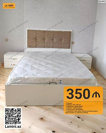 Ev üçün mebel: Məhsul: Çarpayı dəsti - Ölçü: 160 x 200 sm - Mexanizm: Açılandır — 1