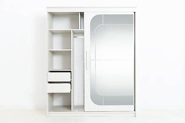 Шифоньеры, шкафы для одежды: Шкаф -купе для одежды 2Д 19 Инфинити, Ясень Анкор светлый, СВ Мебель — 10