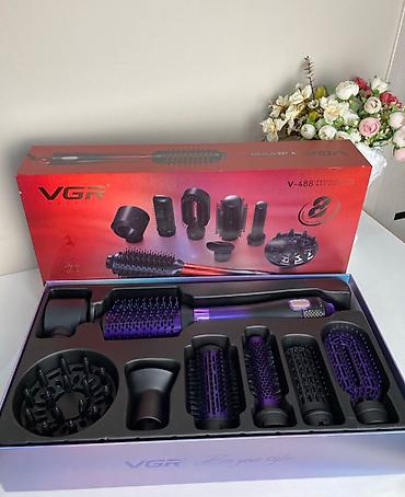 купить мокрый фен: Фен для волос VGR V-488 Professional Hot Air Brush - это универсальный — 6