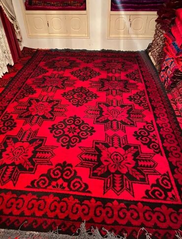 туркменские ковры ручной работы: Ковер Новый, 400 * 250, Шерсть, Сделано в Кыргызстане, Безналичная/наличная оплата