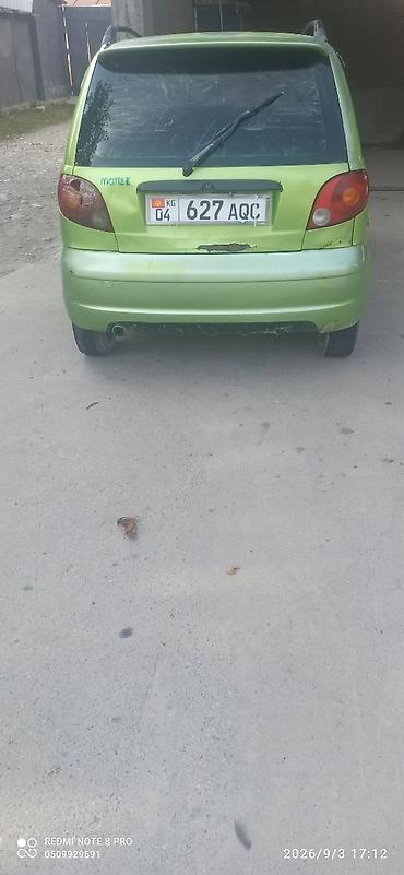 2 4 д: Daewoo Matiz: 2001 г., 0.8 л, Механика, Бензин, Хэтчбэк — 2