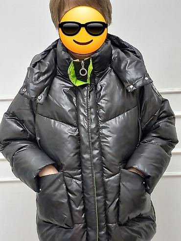 Пуховик, Короткая модель, С капюшоном, L