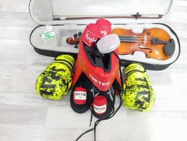 скупка самокатов: Скрипка 7000 сом боксерские перчатки, шлем от TOP TEN барсовки 34