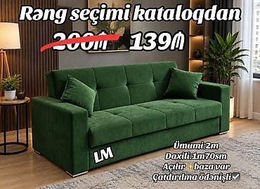 Açılan mexanizmə malik, baza saxlama bölməli komfort divan