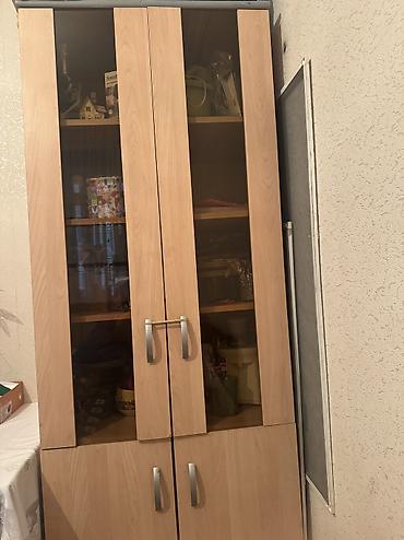 işlenmiş dolablar: Asilqanli,polkali dolab.3eded.1eded 80m seliqeli.hec bir qiriqi yox — 4