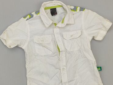 letnia biała sukienka na krótki rękaw: Shirt 4-5 years, condition - Good, pattern - Monochromatic, color - White