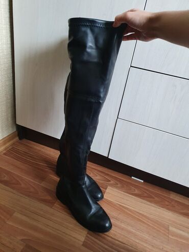 джинсы платья: Сапоги, 39.5, цвет - Черный, Fabio Monelli