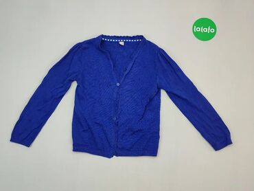 Bluzki: Bluzka, 9 lat, wzrost - 134 cm., wzór - Jednolity kolor, kolor - Niebieski