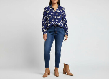 bluzki boho plus size: Bluzka damska, rozmiar XL