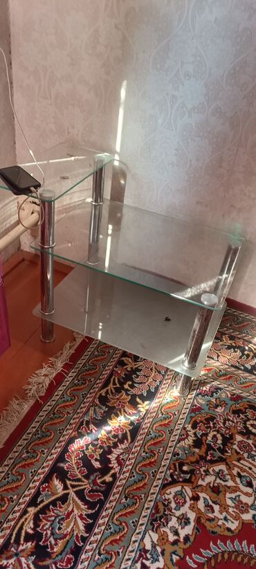 купить под телевизор тумбу: Телевизордун шкаф жана стенди, Колдонулган, Полго орнотулма, Айнек, Өзү алып кетүү