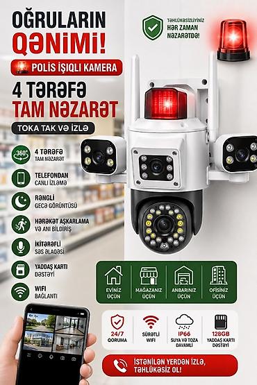 Фото и видеокамеры: 🚨 YENİ NƏSİL TƏHLÜKƏSİZLİK KAMERASI 🚨 👮 Polis işıqlı xəbərdarlıq — 1