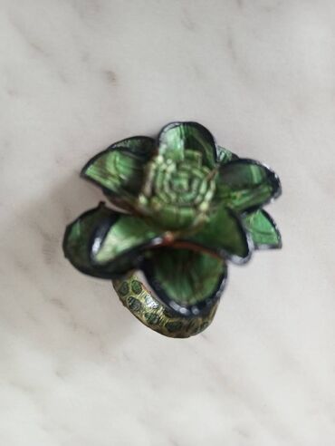 haljina maslinasto zelena: Prsten od prirodne koze ( rucni rad ) Unikatni prsten od prirodne