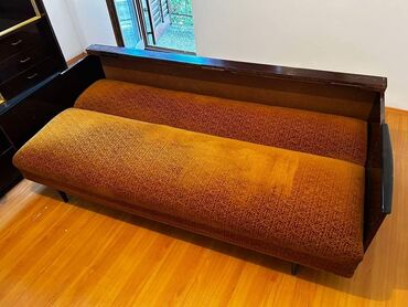 zenski sako na prugice: Three-seat sofas, Textile, color - Yellow, Used