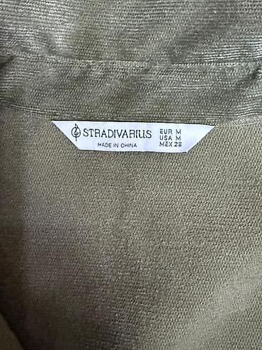 cins: Xaki-yaşıl rəngdə qadın köynəyi – Stradivarius - Material: yumşaq — 5