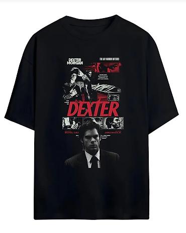 tisort: Yeni Mövsüm Dexter Unisex Oversize Tişört – Premium Keyfiyyət "Dexter" — 1