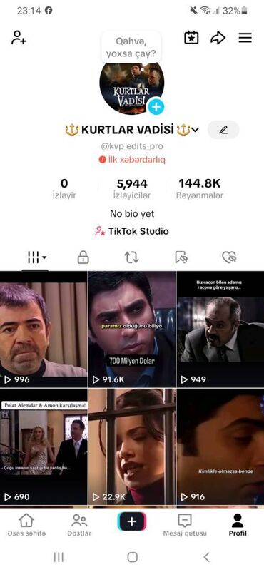 антенна для приема цифрового телевидения: Salam. Tiktok səhifəsi satılır təcili. Aktivlik göz qabağındadı. Real