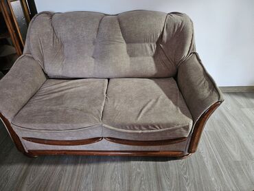 Диваны: Модульный диван, цвет - Бежевый, Б/у