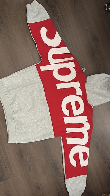 Толстовки: Мужская толстовка, XL, Supreme, Новый, цвет - Серый, Платная доставка, Самовывоз, Бесплатная доставка — 3