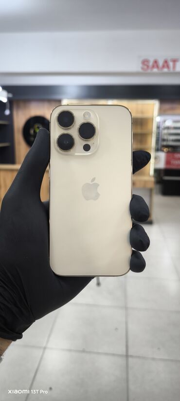 iphone 14 plus qiymeti: IPhone 14 Pro, 128 GB, Qızılı, Face ID