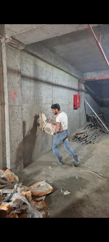 Beton işləri: Beton kəsmə Beton deşmə işləri Beton kesimleri deliklerin açilmasi — 6