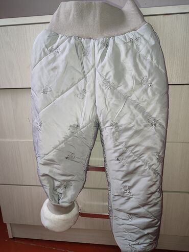 прямые широкие джинсы: Джинсы и брюки, цвет - Серый, Б/у
