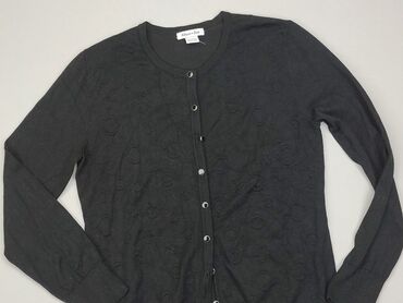 czarne bluzki z wiskozy: Kardigan, L, stan - Dobry