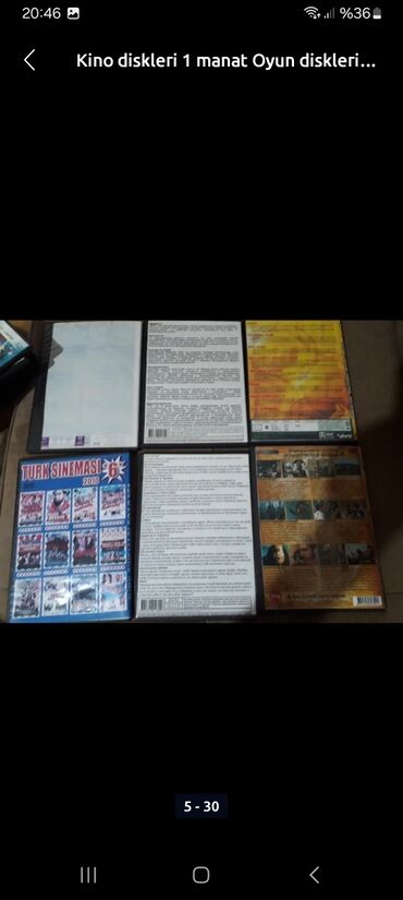 CD, DVD disklər və kassetlər: 30 azn 100 film diskler — 27
