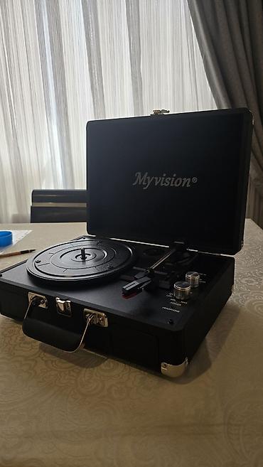 m5 disk: Myvision portativ vinil pleyer - Çamadan tipli dizayn: qapaqlı — 2