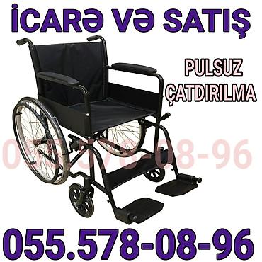 İcarə və satış üçün əlil arabası - Metallik möhkəm şassi, yığcam və