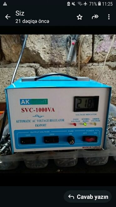 isiq generator satilir: Cərəyan tənzimləyici tam işləkdir