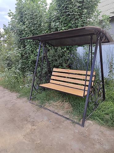 inversion stol: Садовые качели Металл, Со спинкой, С крышей — 5